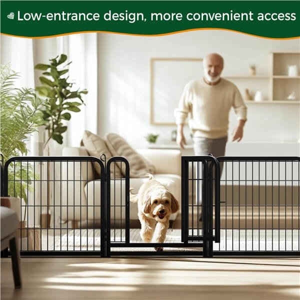 Yaheetech 24 inch 8 Panels Dog Pen Indoor Heavy Duty Puppy Exercise Pen - Image 13