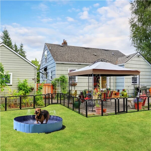 Yaheetech 24 inch 8 Panels Dog Pen Indoor Heavy Duty Puppy Exercise Pen - Image 15