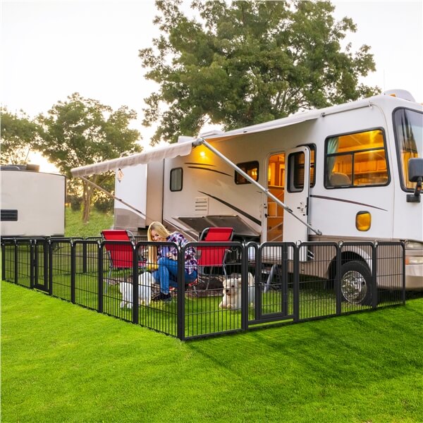 Yaheetech 24 inch 8 Panels Dog Pen Indoor Heavy Duty Puppy Exercise Pen - Image 16