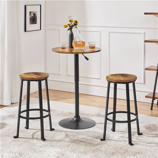 Yaheetech 26”/29.5 inch Industrial Counter Barstools Set of 2
