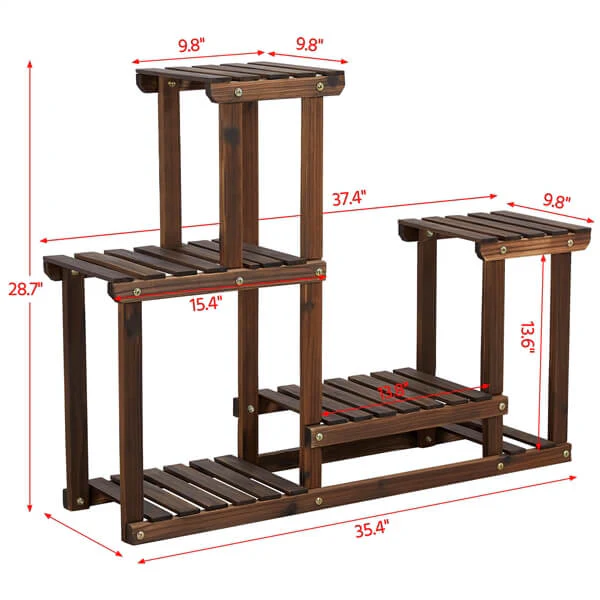 Yaheetech 28.7 Inch 4 Tier Plant Flower Display Stand - Image 3