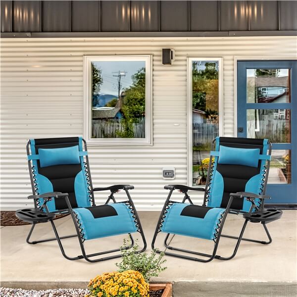 Yaheetech 29in Full Padded Zero Gravity Chair - Image 15