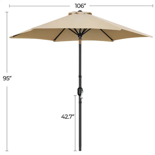 Yaheetech 9FT Outdoor Patio Umbrella - Image 8