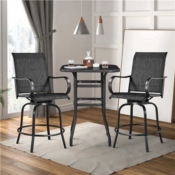 Yaheetech 2pcs Swivel Bar Stools - Image 10