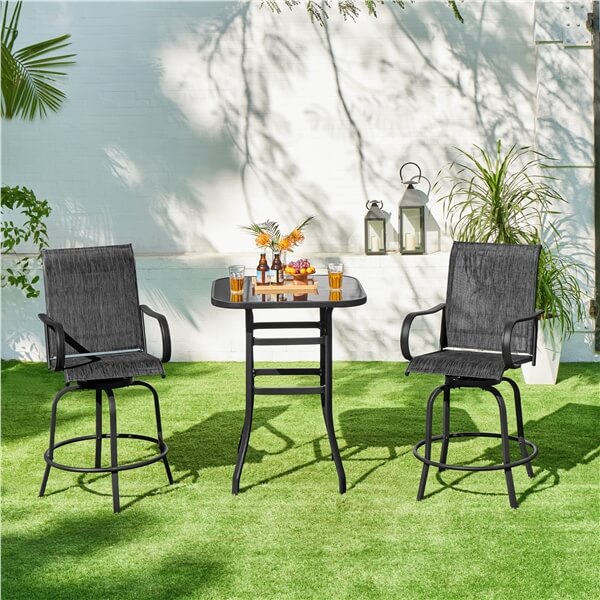 Yaheetech 2pcs Swivel Bar Stools - Image 11