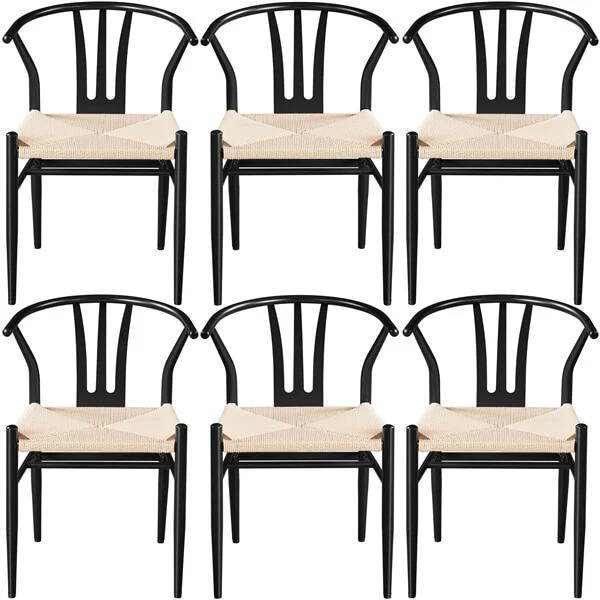 Yaheetech 2PCS Weave Arm Chair - Image 11