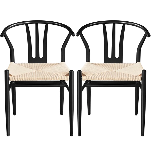 Yaheetech 2PCS Weave Arm Chair - Image 17