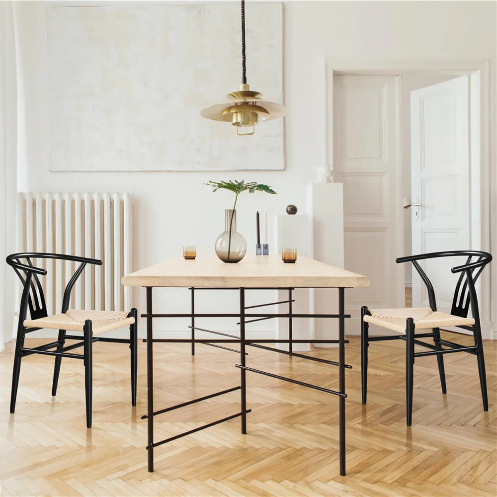 Yaheetech 2PCS Weave Arm Chair - Image 3