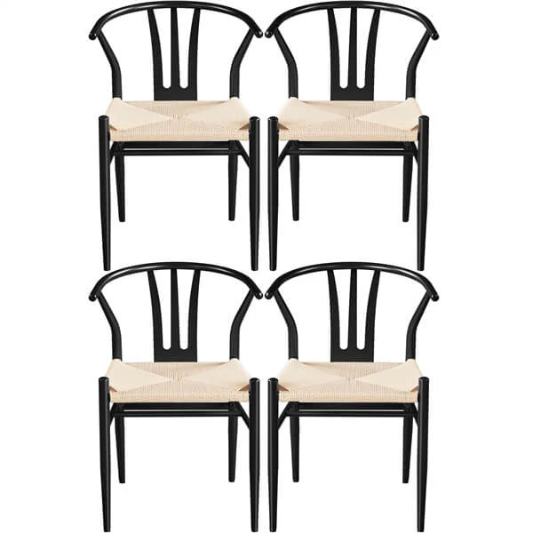 Yaheetech 2PCS Weave Arm Chair - Image 9