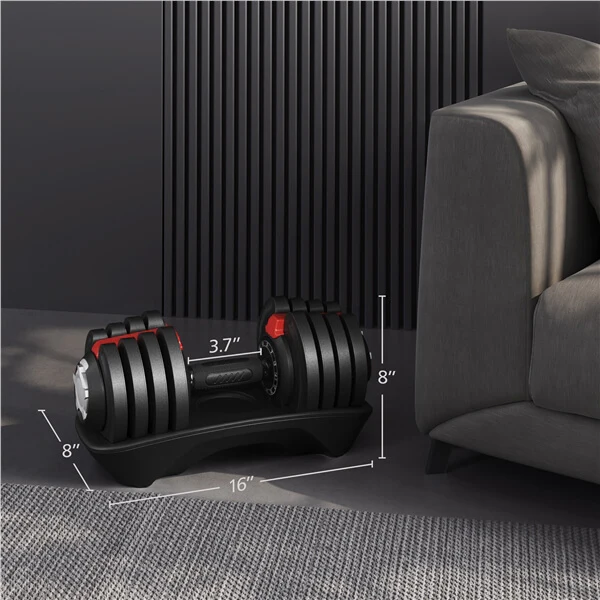 Yaheetech Adjustable Dumbbell Set - Image 3