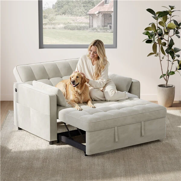 Yaheetech 3-in-1 Pull-Out Sofa Bed - Image 8