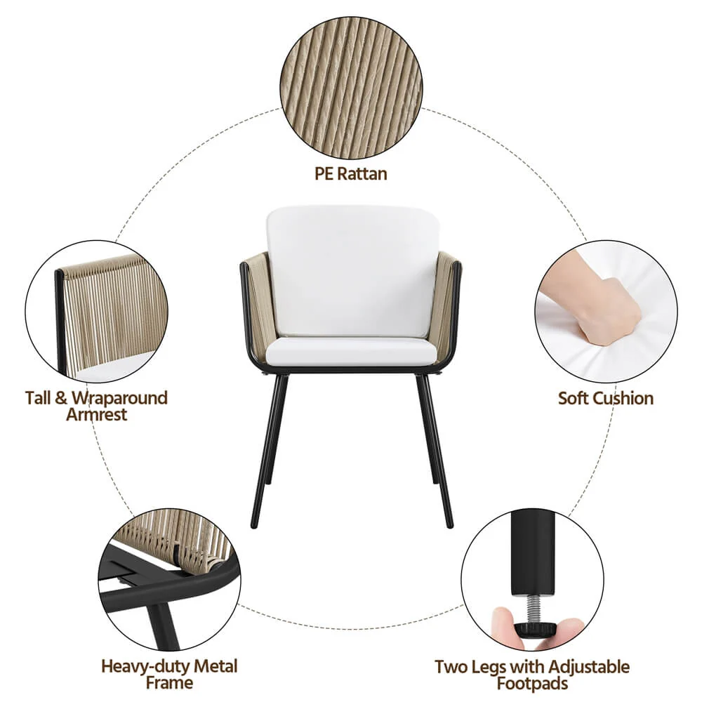 Yaheetech 3 Piece Conversation Bistro Set - Image 6