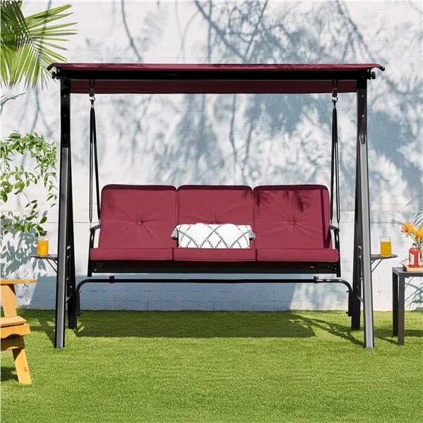 Yaheetech 3-Seat Outdoor Patio Swing Chair - Image 7