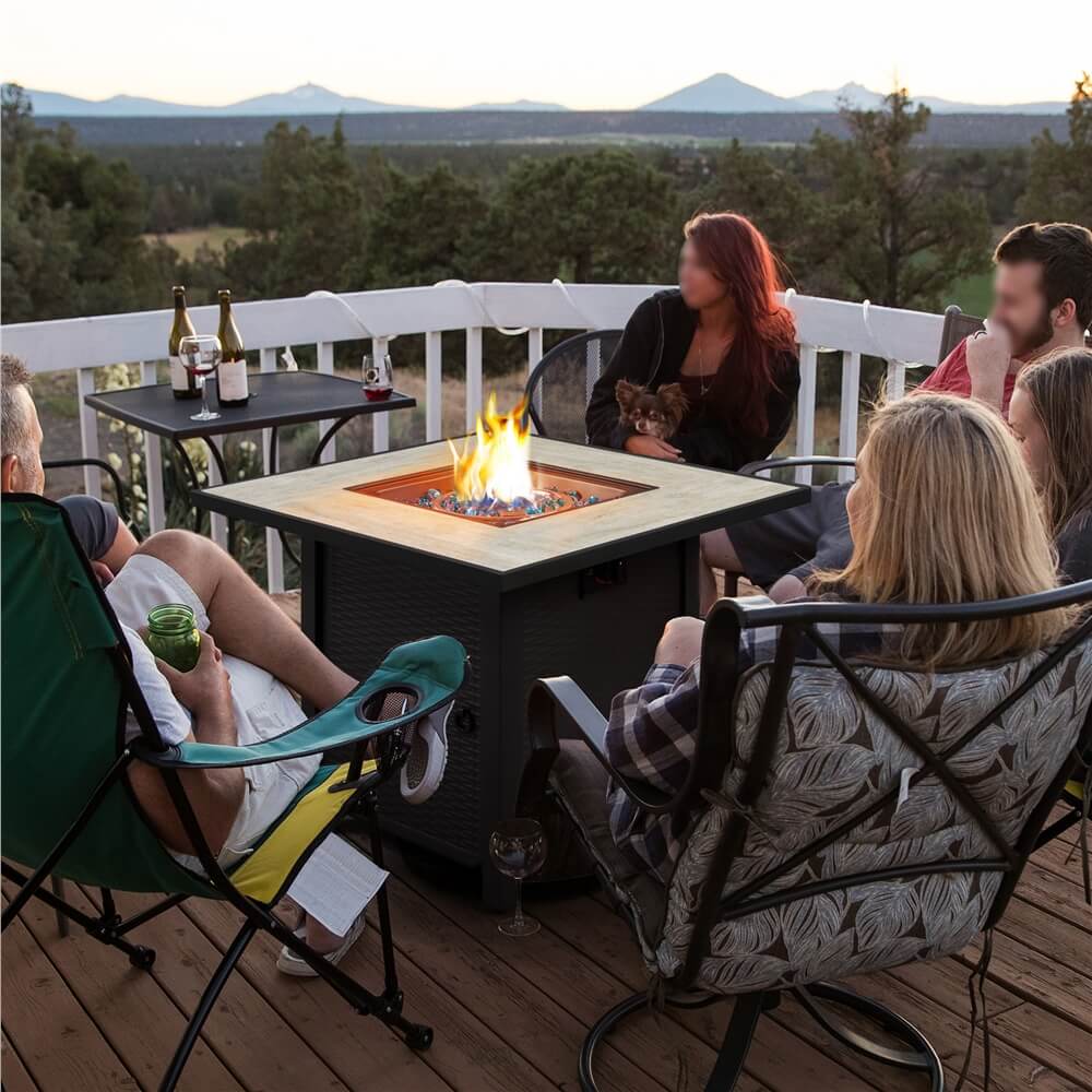 Yaheetech 30 Inch Outdoor Propane Fire Pit Table - Image 7
