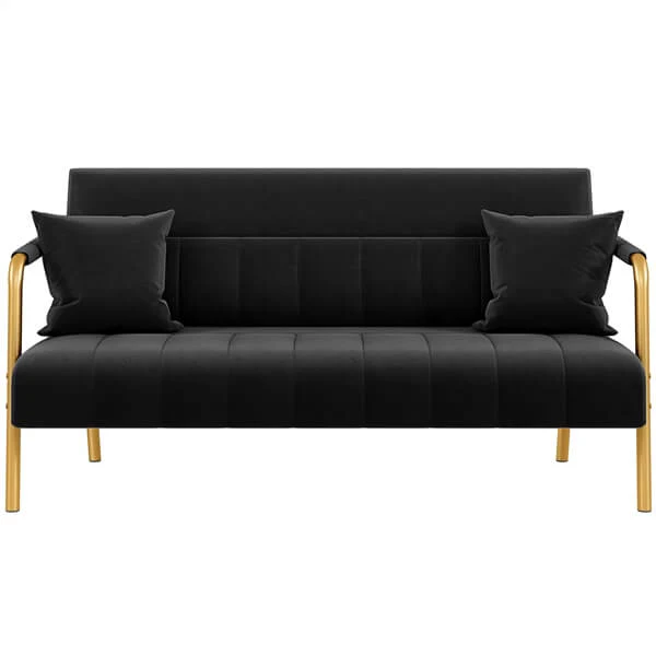 Yaheetech  30" W Modern Sofa Small Sofa Luxurious Velvet Fabric - Image 8