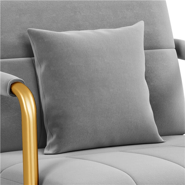 Yaheetech 30″ W Velvet Accent Armchair with Cozy Pillow - Image 5