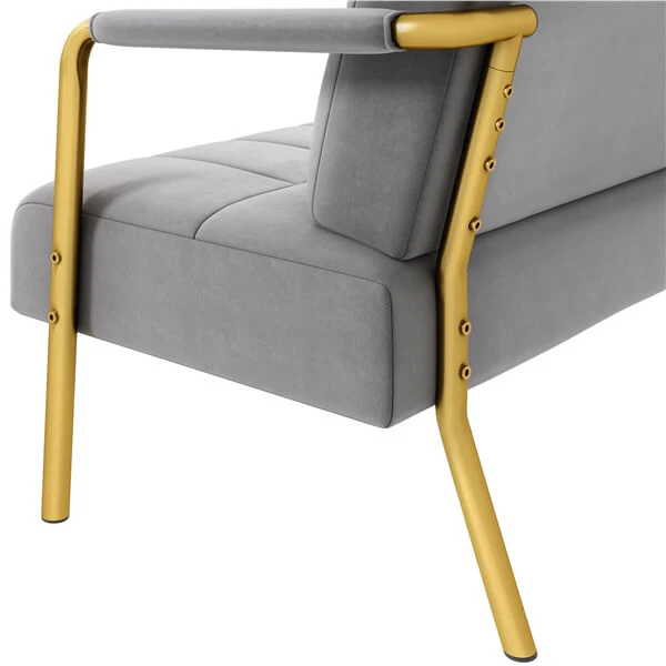 Yaheetech 30″ W Velvet Accent Armchair with Cozy Pillow - Image 7