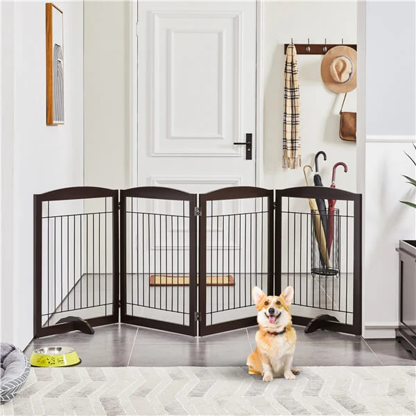 Yaheetech 32-inch Tall Dog Gate Extra Wide Pet Gate for Dogs
