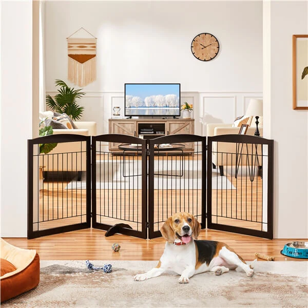 Yaheetech 32-inch Tall Dog Gate Extra Wide Pet Gate for Dogs - Image 8