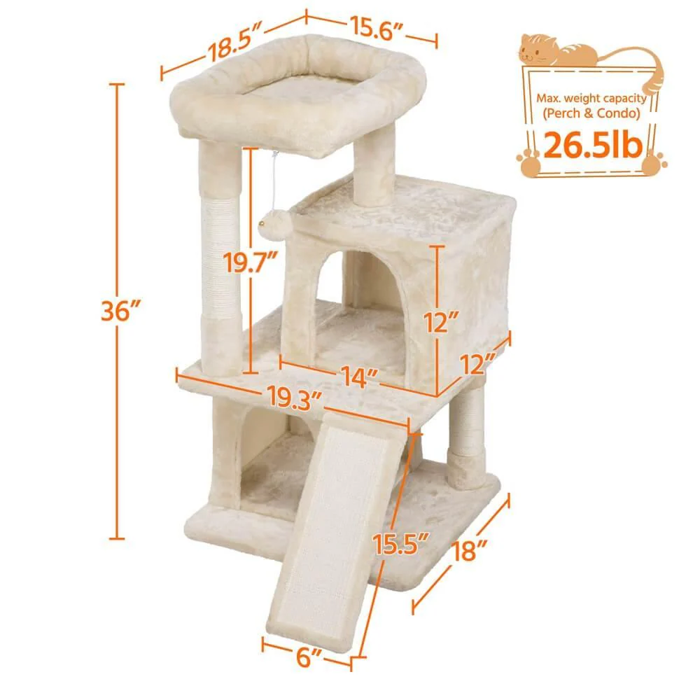 Yaheetech 34 Inch Cat Tree - Image 3
