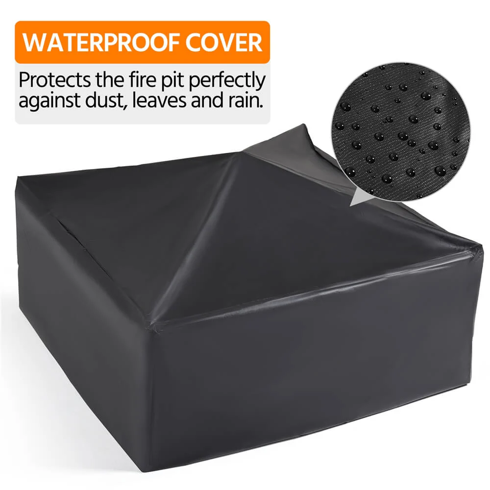 Yaheetech 34'' Square Fire Pit - Image 5