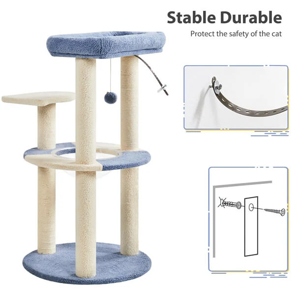 Yaheetech 35.5″ Tall Ocean Cat Tree - Image 4