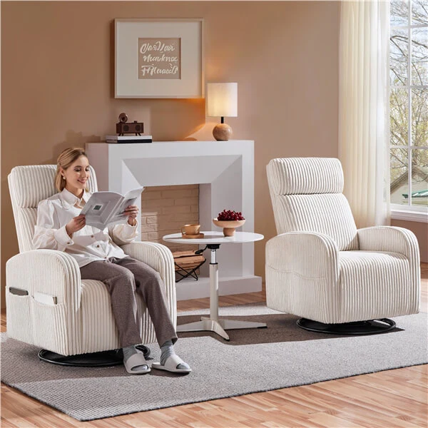 Yaheetech 360° Swivel Glider Chair for Nursery - Image 10
