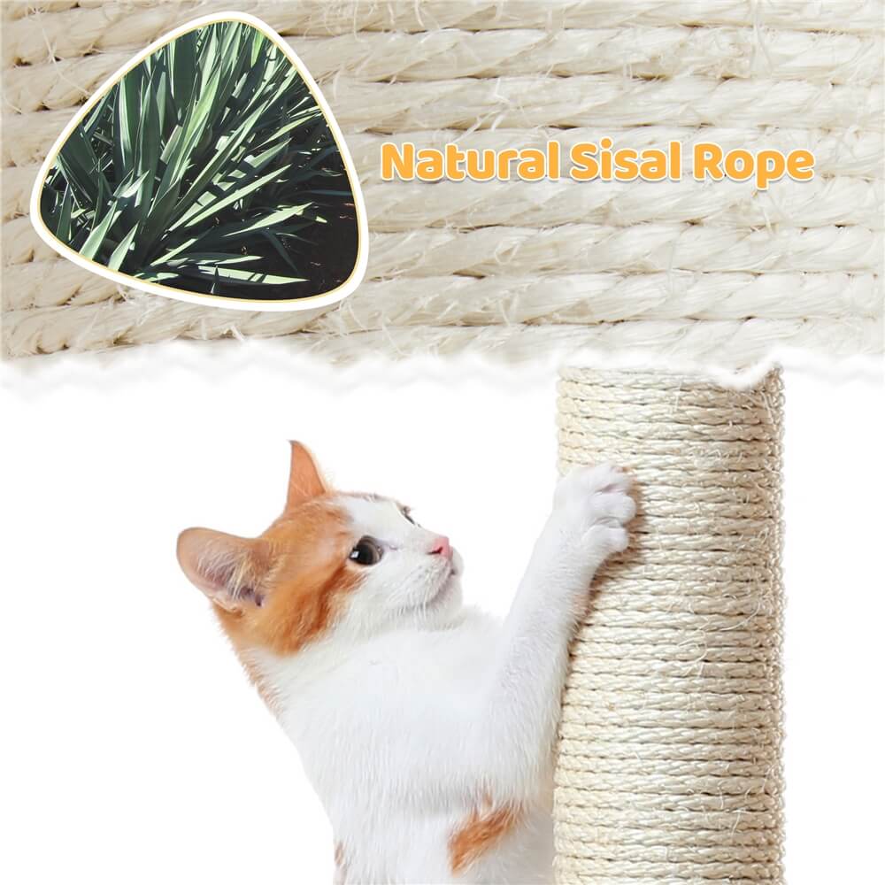 Yaheetech 37″ Tall Coconut Palm Cat Tree - Image 5