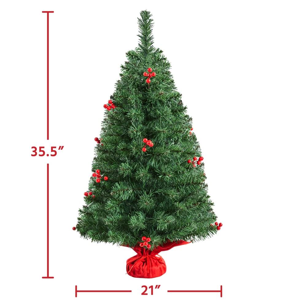 Yaheetech Prelit Tabletop Christmas Tree - Image 5