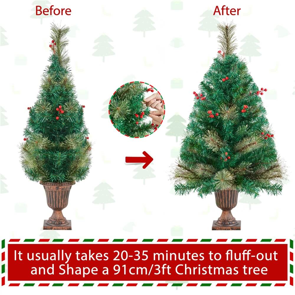 Yaheetech 3ft Tabletop Christmas Tree *2 - Image 6