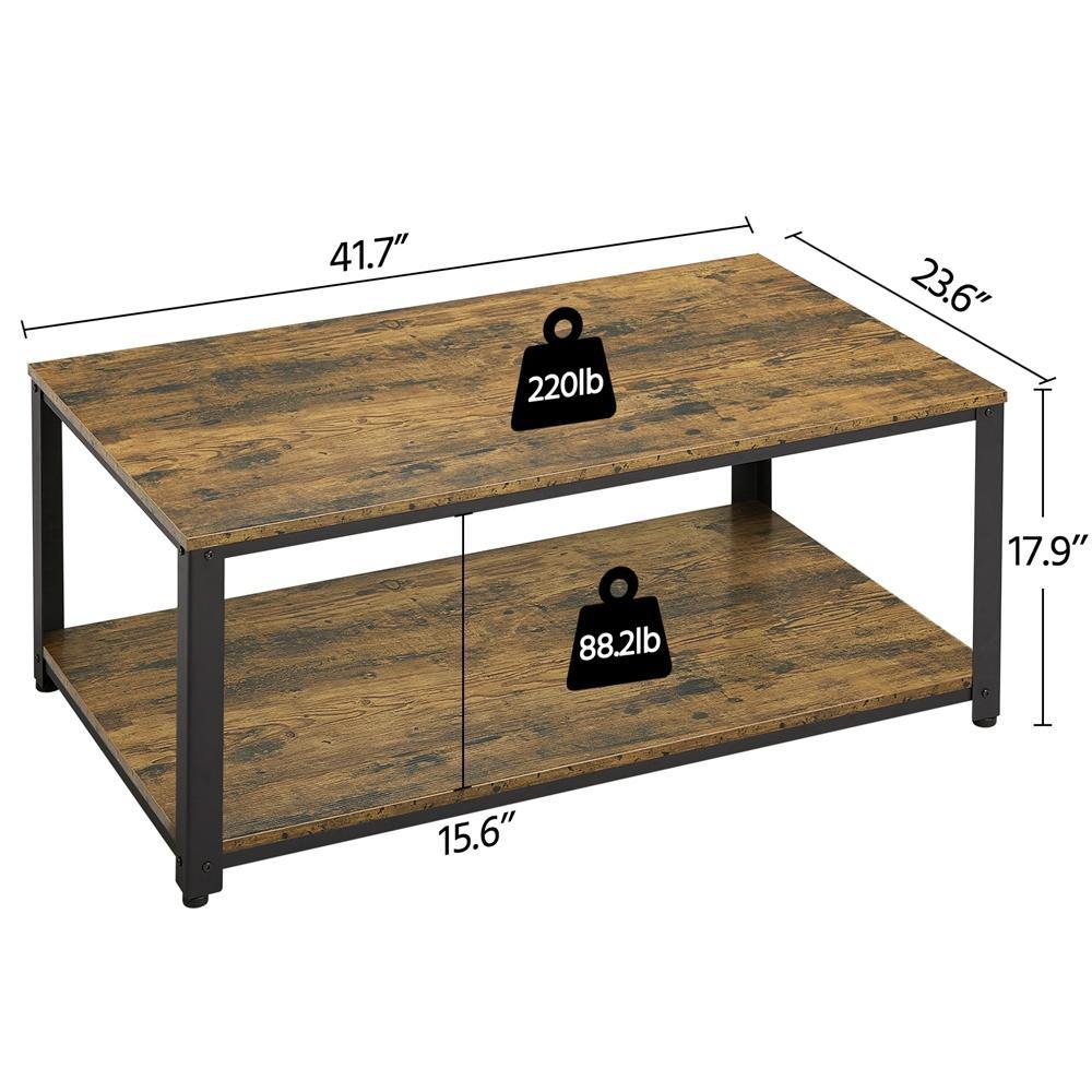 Yaheetech 40 Inch Industrial Coffee Table - Image 3