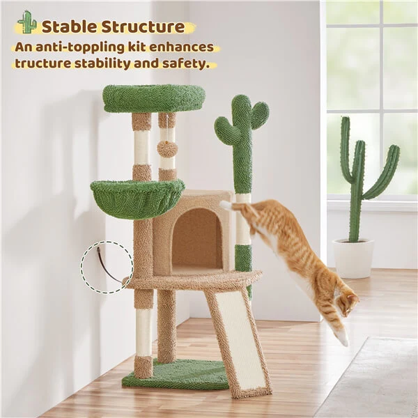 Yaheetech 42″ H Cactus Cat Tree - Image 11