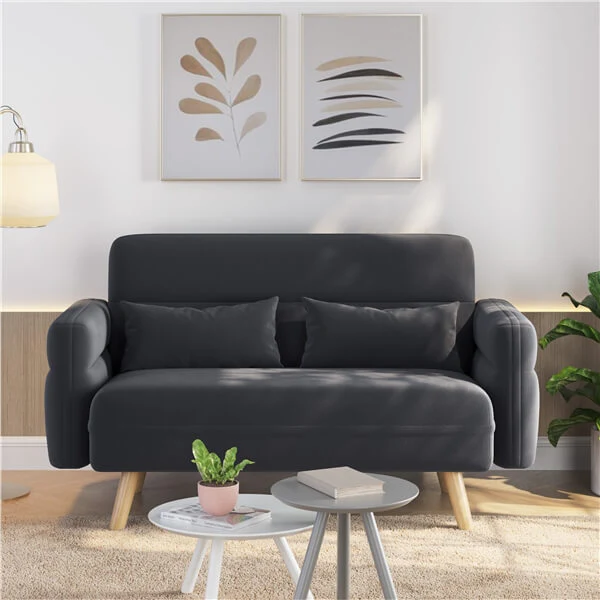 Yaheetech 46" Small Modern Fabric Sofa - Image 11
