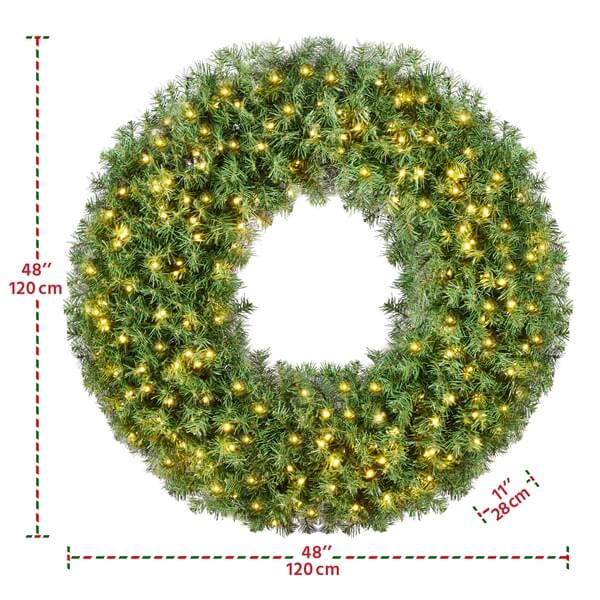 Yaheetech 48in Artificial Christmas Wreath - Image 3