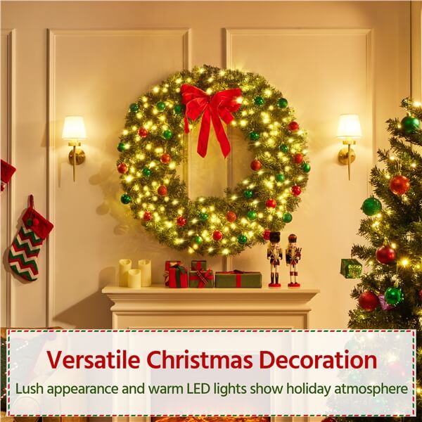 Yaheetech 48in Artificial Christmas Wreath - Image 5