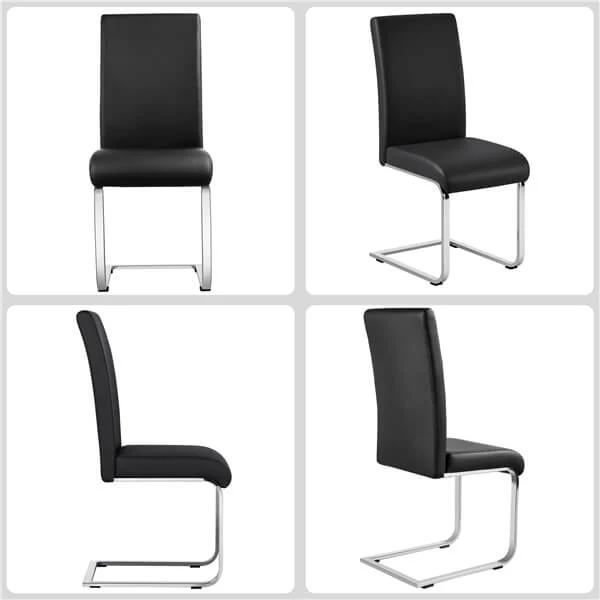 Yaheetech 4pcs Dining Chairs Faux Leather Chairs - Image 5