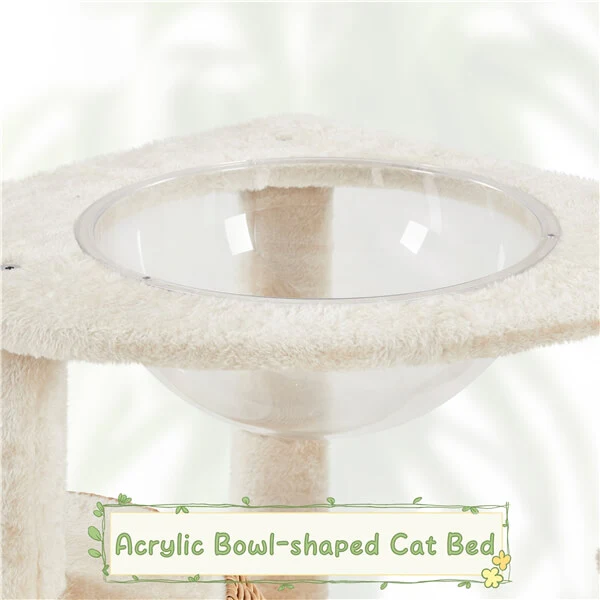 Yaheetech 54in Rattan Cat Tree - Image 6