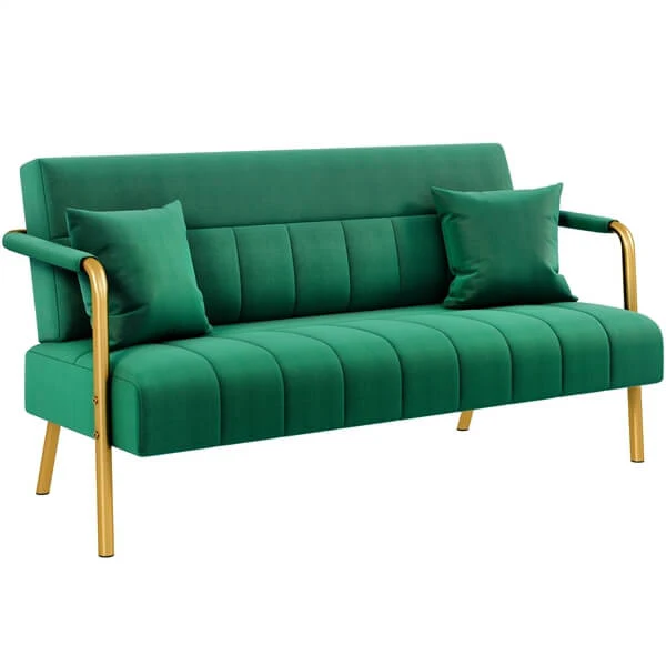 Yaheetech 56.6″W Modern Loveseat 2 Seater Sofa - Image 4