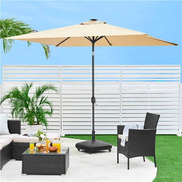 Yaheetech 6.5x10FT Rectangular Patio Umbrella - Image 10