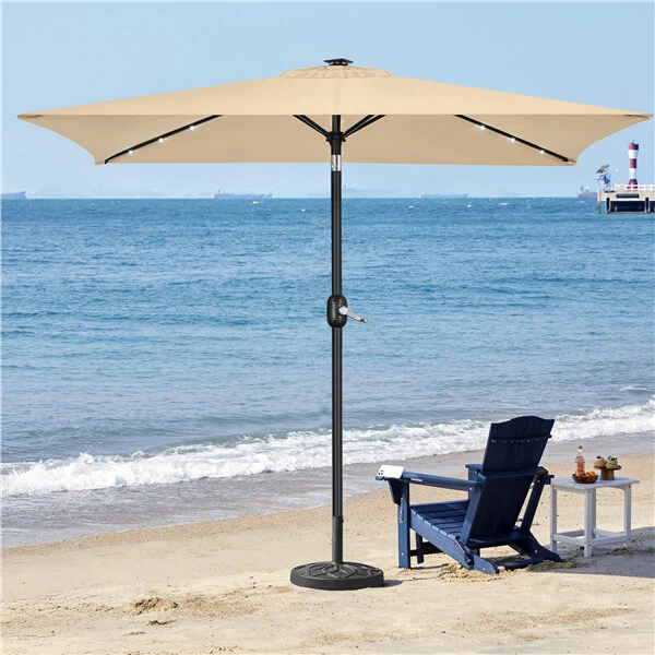 Yaheetech 6.5x10FT Rectangular Patio Umbrella - Image 12