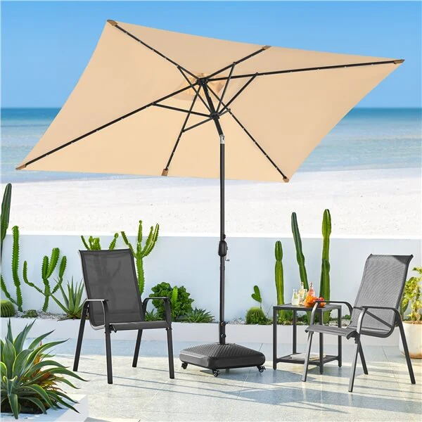 Yaheetech 6.5x10FT Rectangular Patio Umbrella - Image 9