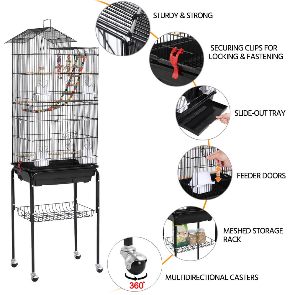 Yaheetech Bird Cage for Sale 62.4 Inch - Image 8
