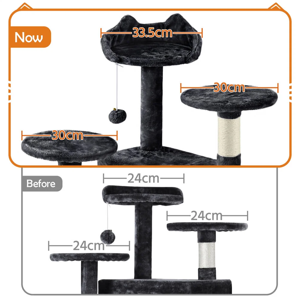 Yaheetech 62.5″ H Cat Tree w/ 2 Condos - Image 3