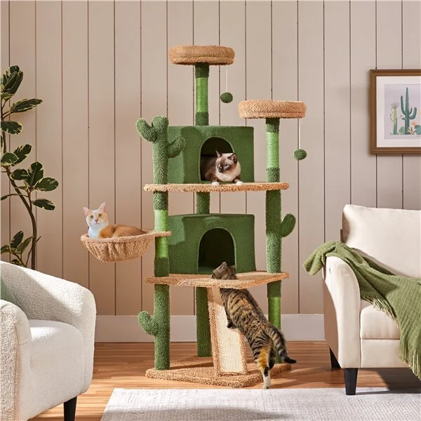 Yaheetech 66″ Tall Cactus Cat Tree - Image 4