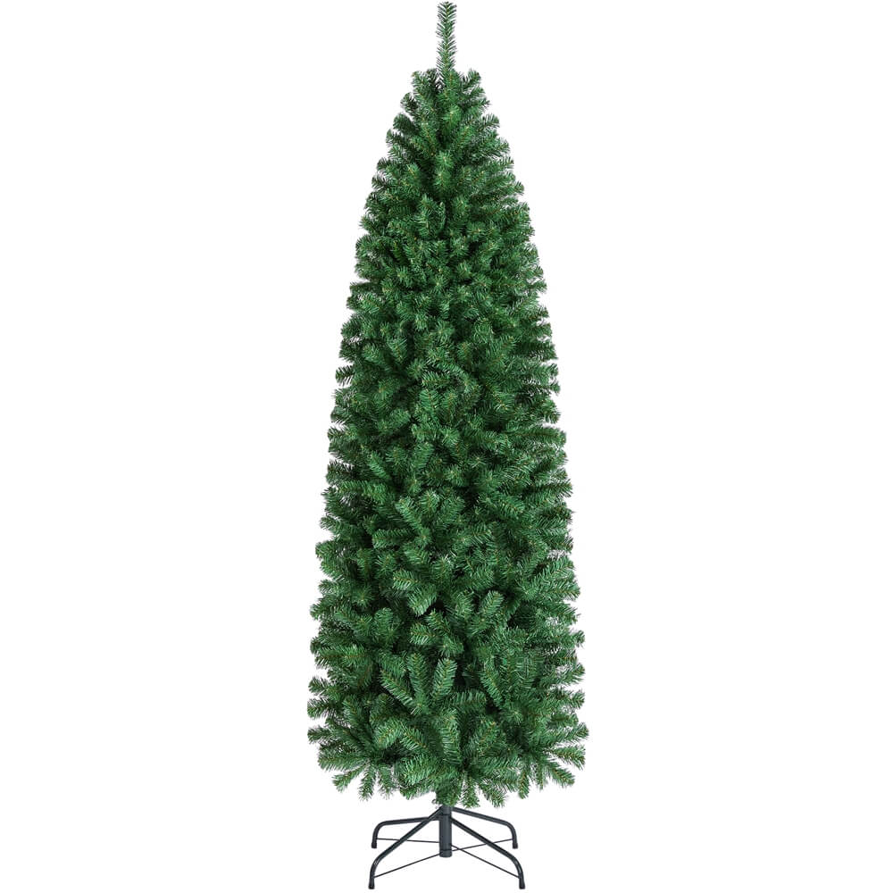 Yaheetech 6Ft Artificial Christmas Tree Hinged Spruce Pencil - Image 2