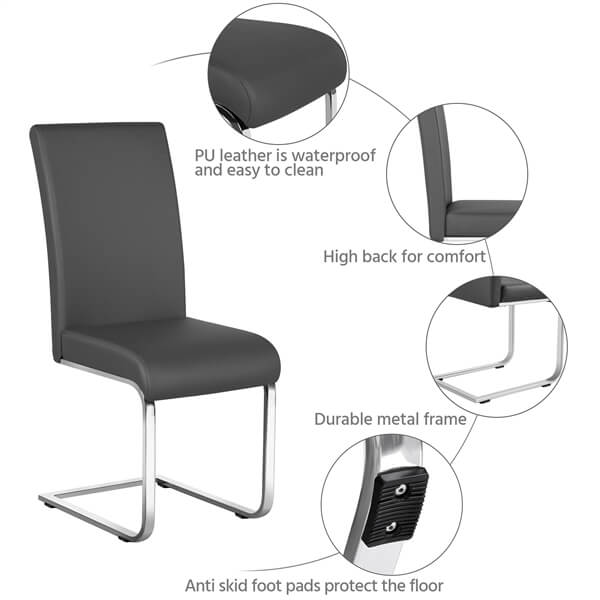 Yaheetech 6PCS Dining Chairs Modern Kitchen Chairs - Image 6