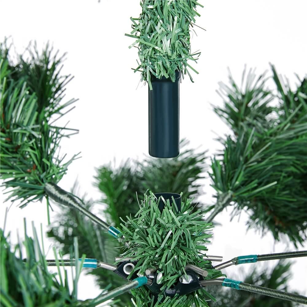 Yaheetech 7.5 Ft Pre-lit Pencil Artificial Christmas Tree - Image 5
