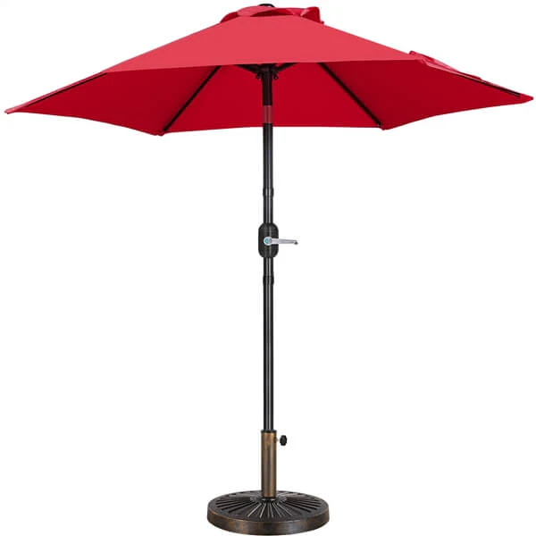 Yaheetech 7.5FT/9FT Patio Umbrella with 22lb Umbrella Base Included - Image 2