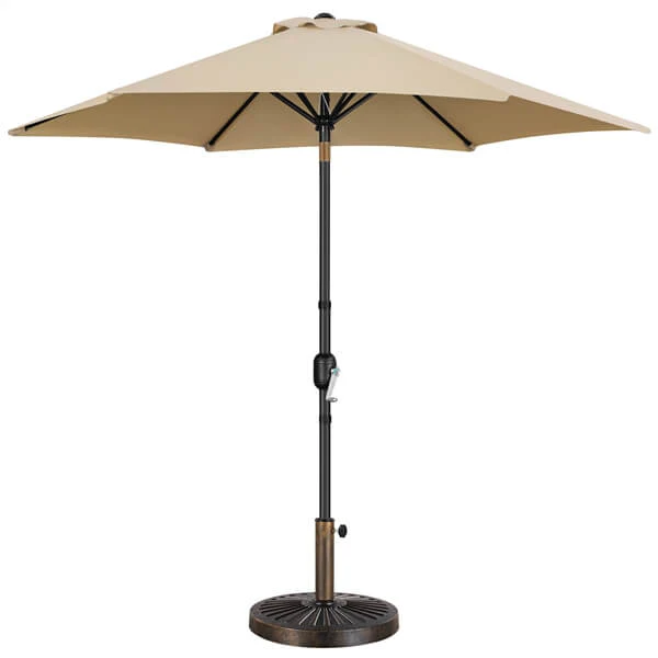 Yaheetech 7.5FT/9FT Patio Umbrella with 22lb Umbrella Base Included - Image 6