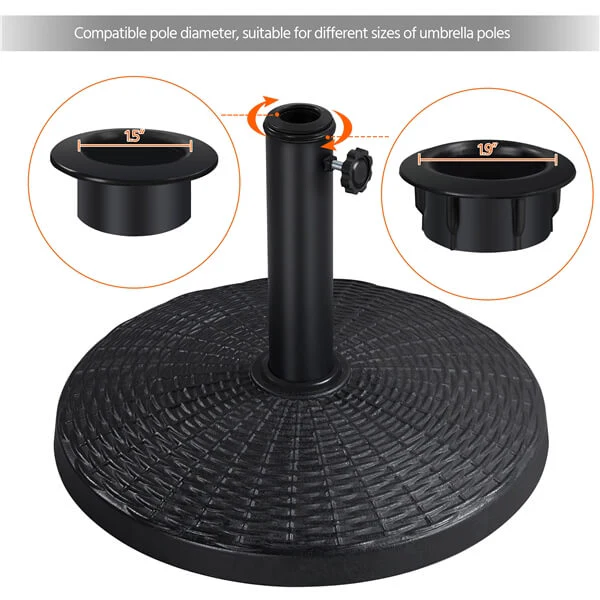 Yaheetech 7.5FT/9FT Patio Umbrella with 22lb Umbrella Base Included - Image 9